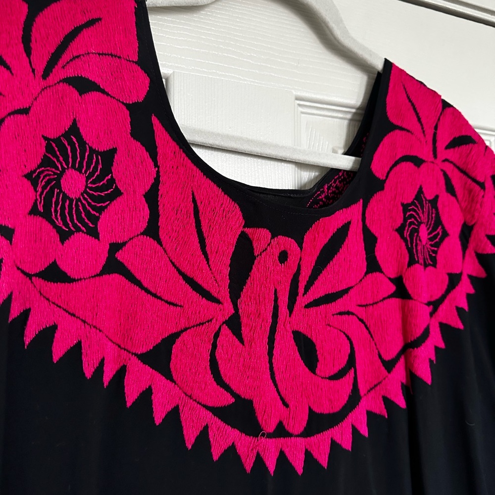 Otomi embroidered Mexican Dress